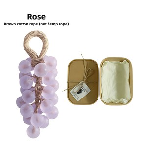 Sapone Artigianale a Forma di Grappolo d'Uva, Profumato con Oli Essenziali, per Bagno e Lavaggio Mani, Confezione Regalo Imitazione Frutta, Aromaterapia - Product Image 3