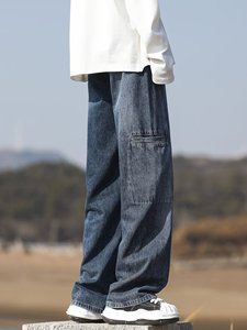 กางเกงยีนส์ทรงตรงชายโค้งมน รุ่น Men Gooseneck Hem ขายส่งสำหรับฟาร์ม - Product Image 3