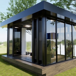 Orangeries triangulaires de style victorien avec double vitrage trempé et cadre en aluminium pour vitrine de magasin de luxe ou jardin - Product Image 3