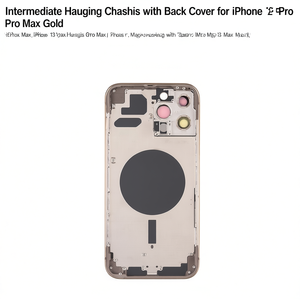 Carcasa Intermedia con Tapa Trasera para iPhone 13 Pro Max Dorado - Product Image 2