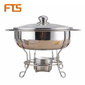 Fts Round Food Warmer Dishes Stainless Steel Set Brass Modern Cheap Buffet Chef Prices Chaffers Chafing Dish
