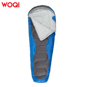 Saco de dormir Woqi Mummy para 3 estaciones, de nailon, resistente al viento, para adultos, color azul cielo, personalizable - Product Image 5