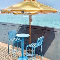 Table haute pour petit balcon d'appartement, ensemble table et chaises de jardin en plein air pour terrasse, salon de thé, bar.