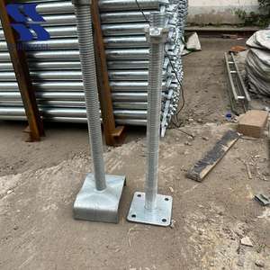 Accesorios de acero galvanizado en caliente con cabeza en forma de U y placa de flores para sistemas de andamios - Product Image 2