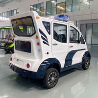 JINWO Voiture de patrouille électrique 4 places 48V 4000W, châssis antirouille, bus de sécurité et de tourisme pour zones scéniques