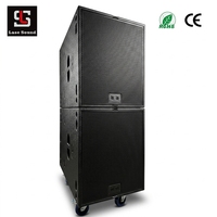 Subwoofer Activo Profesional Lasesound LSB18 de 18 Pulgadas, 1200W RMS, Altavoz Pasivo para Sistema de Line Array