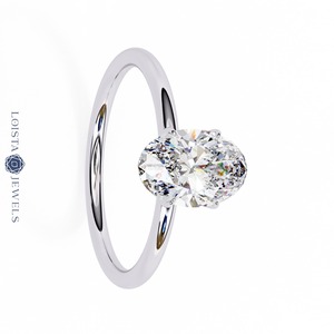 Anillo de Diamantes Cultivados en Laboratorio de Oro de 18K Personalizado para Mujer, Joyería Fina de Lujo para Compromiso y Boda, Fabricante y Proveedor - Product Image 1