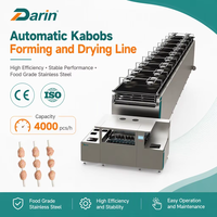 Machine automatique pour aliments pour animaux de compagnie, équipement de fabrication d'aliments pour chiens, ligne de traitement de kabobs à trois saveurs
