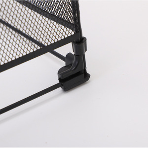 Foldable Desktop <b>File</b> Organizer Mesh 33x38x25cm Standing Type Desk <b>Storage</b> Neatening Office Organizer - Product Image 4