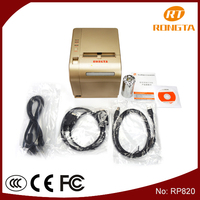 Printer termal 80mm untuk dapur harga pabrik sistem Pos dan Printer struk Bluetooth Ethernet RP820