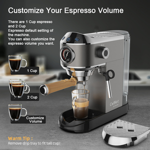 Cafetière automatique domestique 20bar Espresso <span class=keywords><strong>à</strong></span> service unique meilleures machines <span class=keywords><strong>à</strong></span> expresso <span class=keywords><strong>avec</strong></span> <span class=keywords><strong>mousseur</strong></span> <span class=keywords><strong>à</strong></span> <span class=keywords><strong>lait</strong></span> baguette vapeur bon prix - Product Image 2
