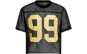 Camiseta de malla holgada para hombre con hombros caídos, talla grande, manga corta, transpirable, ligera, de secado rápido, con logotipo personalizado, OEM - Product Image 3