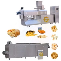 Extrudeuse alimentaire pour snacks 150 kg/h, machines à faire des snacks de maïs soufflé, machine à faire des boules de fromage soufflées, ligne de production de chips de riz 65