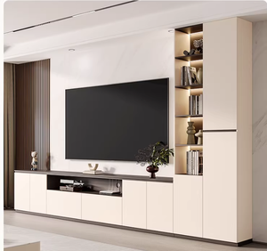 Luxury Modern <strong>TV</strong> Cabinet <strong>for</strong> Living Room Home Furniture Integrated Storage Wine Bookcase Custom Background <strong>Wall</strong> Cabinet - Product Image 1