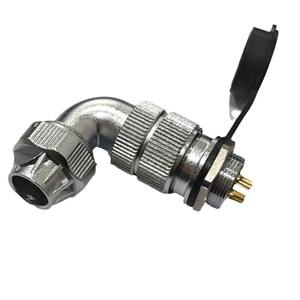 Connecteur d'aviation Xunlian WF20 à montage sur panneau, mâle 8 broches, plaqué or, en cuivre, boîtier en alliage de zinc - Product Image 1