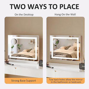 अनुकूलन योग्य लोगो व्यक्तिगत रूप से उच्च परिभाषा डेस्कटॉप मेकअप मिरर लाइट स्ट्रिप 3000-6000k वर्ग कॉस्मेटिक - Product Image 4