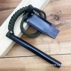 Allume-feu en magnésium 12,7x127 mm, outil de survie en plein air, portable, multifonctionnel, avec poignée en paracorde - Product Image 1