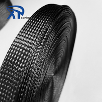 Manchon en fibre de carbone 3K 6k 12k haute rigidité et résistant à la déchirure pour la protection contre l'usure des câbles des robots industriels