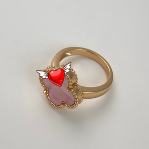 <span class=keywords><strong>Anillo</strong></span> de Plata de Ley S925 Original Chapado en <span class=keywords><strong>Oro</strong></span> de 18K con Trébol de Cuatro Hojas, Se Puede Solicitar el Catálogo de Van Cleef al Vendedor - Product Image 3