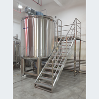 Cuve de lavage liquide agitée 6000L en SUS316L – Équipement de mélange pour produits chimiques