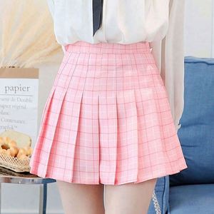 2025 Spring Summer Korean Women Natural Waist Casual Breathable Knitted <b>Mini</b> <b>Skirt</b> Shorts Pleated <b>Ruffles</b> Solid Pink Polyester - Product Image 3