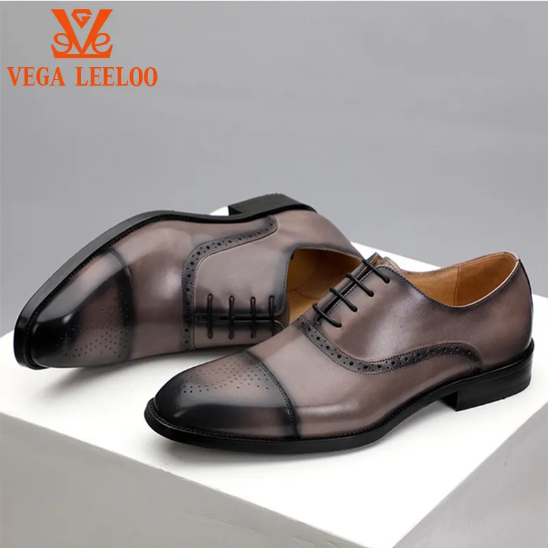 Luxury Brand men Leather Dress Shoes ,men Wedding formal Shoes ,Handmade Gentleman Wedding Shoes