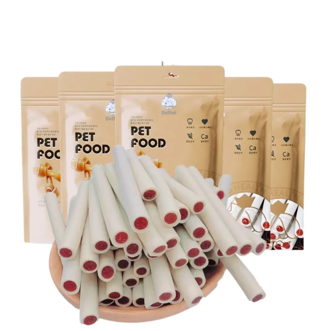 Natuurlijk Private Label Hondenvoer Pet Traktaties Kip Eend Hond Behandeling Oem Fabriek Behandeling Hondentanden Poetsen Molaire Stick