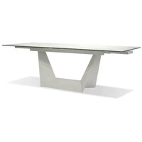 Ensemble de table à manger rectangulaire en pierre frittée de style italien, design moderne, 10 places, table à manger en ardoise