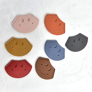 Smile FACE Leather Bookmark Stickers, PU Bookmarks Available in Stock Customization of LOGO, Multiple Styles,