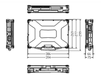 Komputer Tertanam T560w2 dengan Tiga Sistem Keamanan, Prosesor Intel Seri-N, RAM 8GB/16GB/32GB, Penyimpanan 256GB-512GB