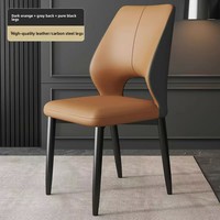 Table à manger nordique moderne de luxe ensemble de chaises 4 chaises 6 places en métal doré pour restaurant, qualité, hôtel, cuir adapté