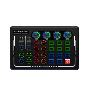 Carte son HIFI Watford pour diffusion en direct, effets sonores faits maison, table de mixage audio pour streaming en direct et enregistrement musical - Product Image 1