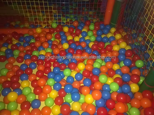 ลูกบอลพลาสติก8ซม. 10ก. ทนทานมีสีสันสำหรับเด็กและผู้ใหญ่เล่นเกมสนามเด็กเล่นในร่ม - Product Image 3