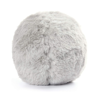 Dễ thương biểu hiện khuôn mặt màu xám mờ sang trọng cừu Bóng đồ chơi 2-in-1 Squeaky Pet bóng tennis tương tác lấy con chó đồ chơi khó khăn - Product Image 2