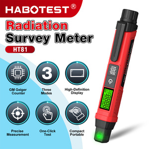 Detector de Radiación HABOTEST HT81, Tipo Pluma, 0.00uSv-5000mSv, Pantalla Digital, Alarma Luminosa, para Detección de Radiación Nuclear - Product Image 2