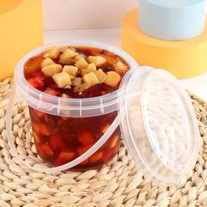 Hot Sales Plus Size 24oz 32oz Fruit Juice <b>Plastic</b> <b>Drink</b> Bucket with Lid 700ml 1000ml Bubble Milk Tea <b>Cup</b> - Product Image 4