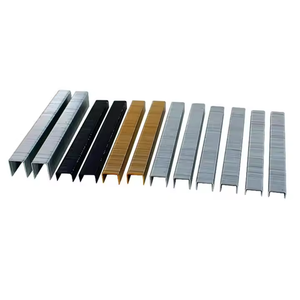 <span class=keywords><strong>Agrafes</strong></span> fines galvanisées de calibre 21, type U, 8016, pour pistolet pneumatique, meubles, cuir, tapisserie - Product Image 1