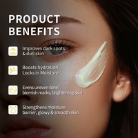 Crème Visage Hydratante Éclaircissante Anti-Âge à la Vitamine C et Vitamine E pour Peau Éclatante, Soin de la Peau à Marque Blanche