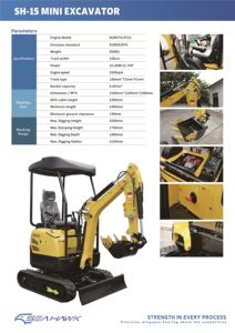 Miniexcavadora de 3.5 Toneladas con Eficiente Motor Kubota y Cucharón de Acero Resistente para Movimiento de Tierras de Alto Rendimiento - Product Image 2