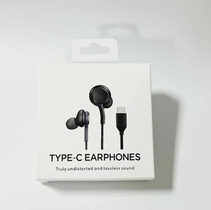 Auriculares intrauditivos con cable tipo C, auriculares USB-C, micrófono manos libres, auriculares estéreo adecuados para dispositivos móviles Samsung Galaxy - Product Image 2
