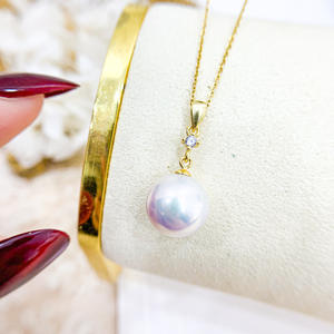 Wenchi จี้เงิน S925พร้อมลูกปัดกลม9-13มม. อุปกรณ์ทำเครื่องประดับมุกแบบทำมือสร้อยคอแฟชั่น10473จีน - Product Image 3