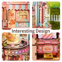 Tonecheer Vente en gros Kit de modèle de transmission motorisé DIY en bois, puzzle 3D Atelier de confiserie, avec fonctions musicales et lumineuses