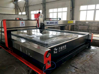 Jet d'eau en marbre de granit pierre machine de découpe cnc 3d 45 degrés 5 axes haute pression abrasif machine de découpe au jet d'eau
