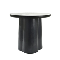 Table basse moderne en gros, meubles de salon, table à manger ronde avec colonne, bois TT-S124B