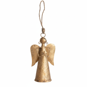 Ángel colgante de Metal de lujo, adornos navideños, decoraciones para árboles, figuritas navideñas hechas a mano, accesorios festivos para fiestas en casa - Product Image 1