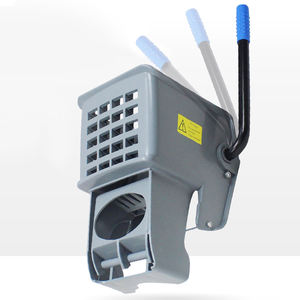 Ensemble <span class=keywords><strong>de</strong></span> serpillière et seau à essorage industriel commercial <span class=keywords><strong>de</strong></span> 35 litres, jaune, avec essoreur à pression latérale, modèle Basic, et <span class=keywords><strong>chariot</strong></span> - Product Image 3