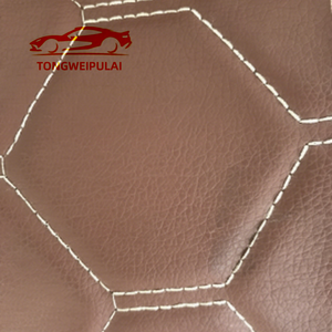 עור PVC מרופד ומובלט לשטיחי רכב, תיקים, ספות ועיצוב הבית - רקמה תלת-ממדית בהתאמה אישית עם גב סרוג עמיד בפני שחיקה - Product Image 2