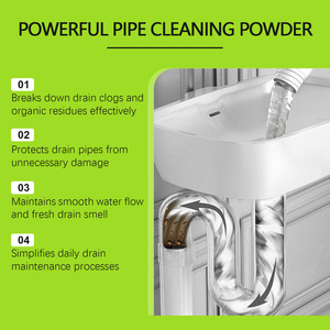 JAKEHOE Polvere Detergente per Scarichi e Fognature - Dissolvente per Grasso, Previene gli Ostruzioni, Confezione in Bottiglia e Scatola - Product Image 6