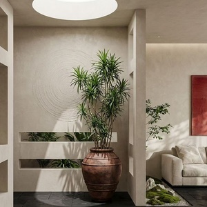 Macetas de Cemento Clásicas Europeas para Interiores y Exteriores, Ecológicas, Redondas, Transpirables y Duraderas para Jardín, Hotel y Pared - Product Image 4
