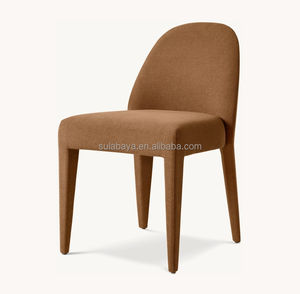 Sillón de comedor de tela <span class=keywords><strong>Isabella</strong></span> estilo mediados de siglo para restaurantes y oficina en casa con marco de madera - Product Image 4